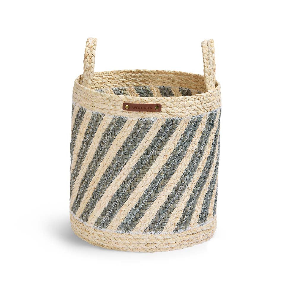Maize Stripe Storage Basket Set of 3 - Natural