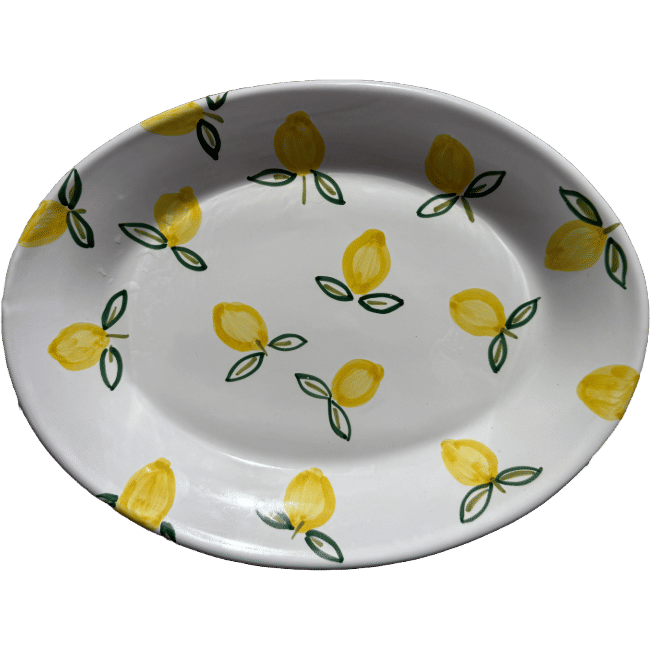 Oval Plate Lemons POPOLO x BONTON