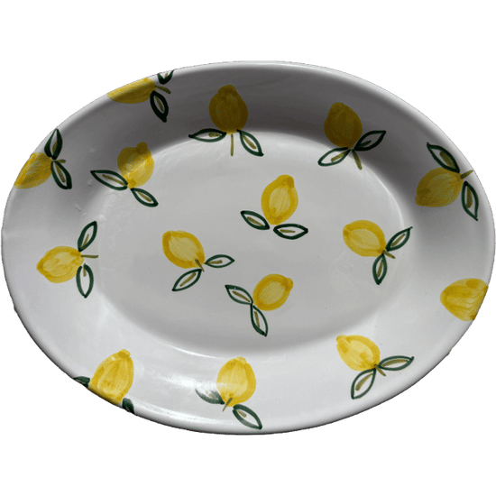 Oval Plate Lemons POPOLO x BONTON