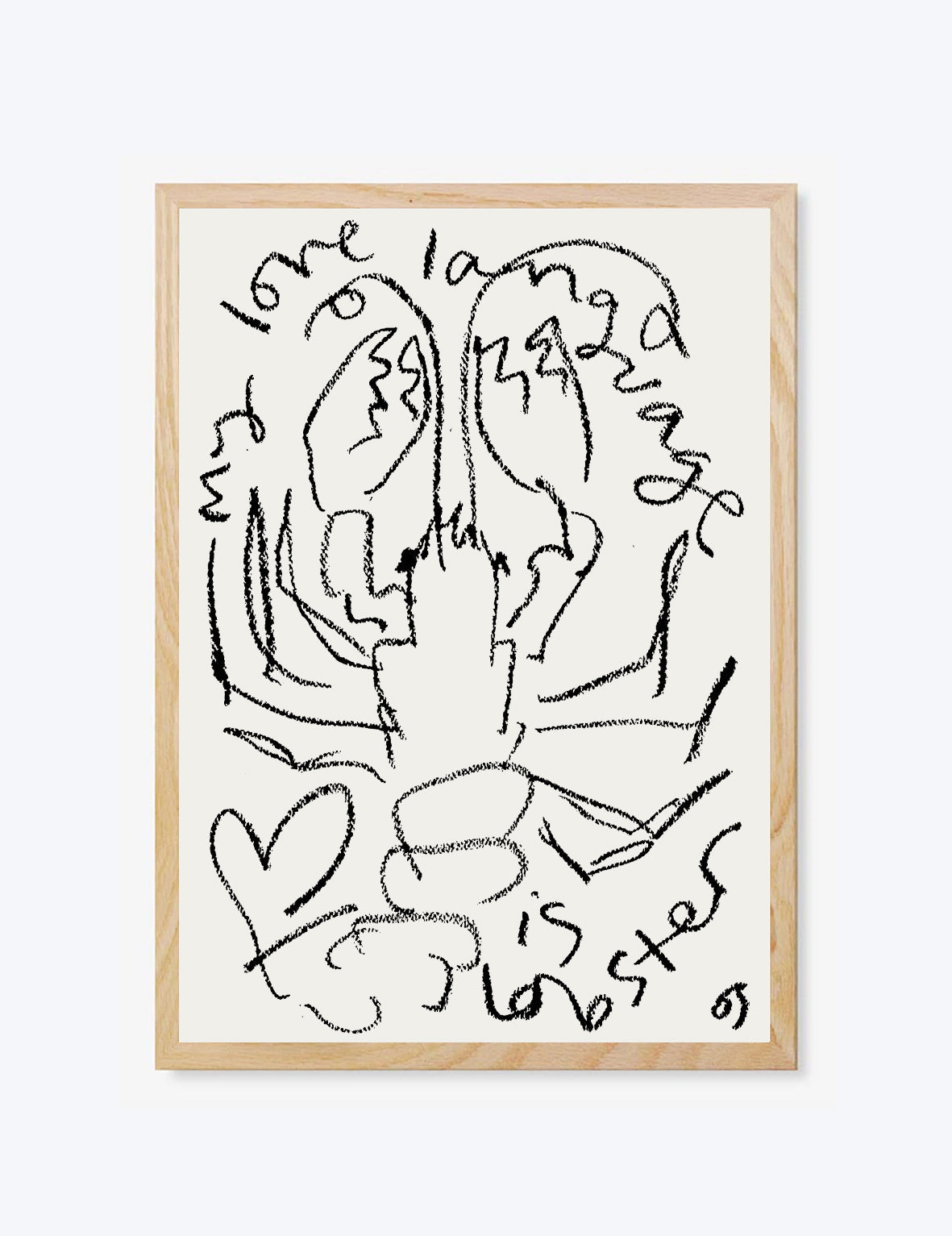 My Love Language Is Lobster Print