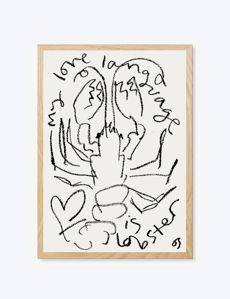 My Love Language Is Lobster Print