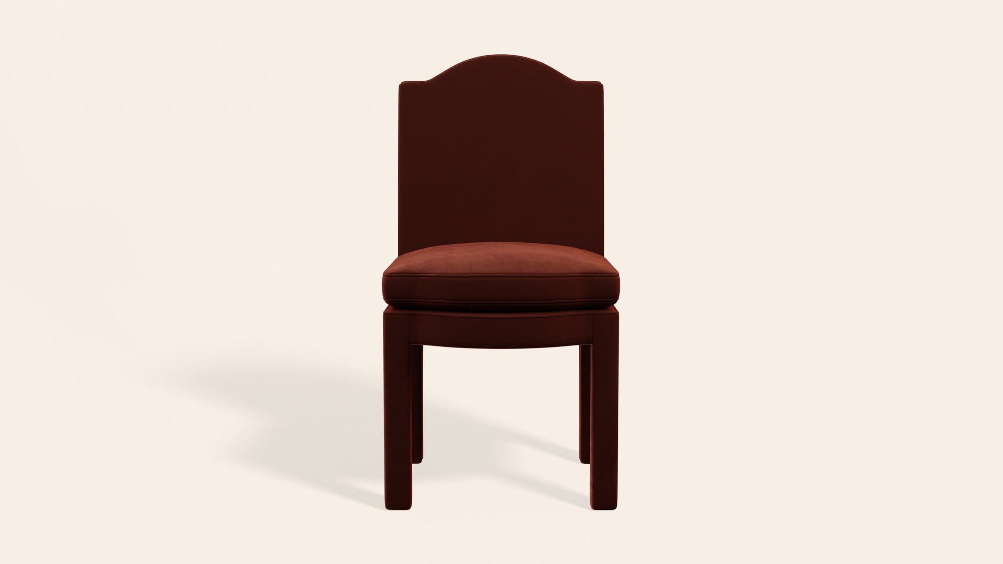 Pair of Leo Dining Chairs, Cinnamon Velvet-