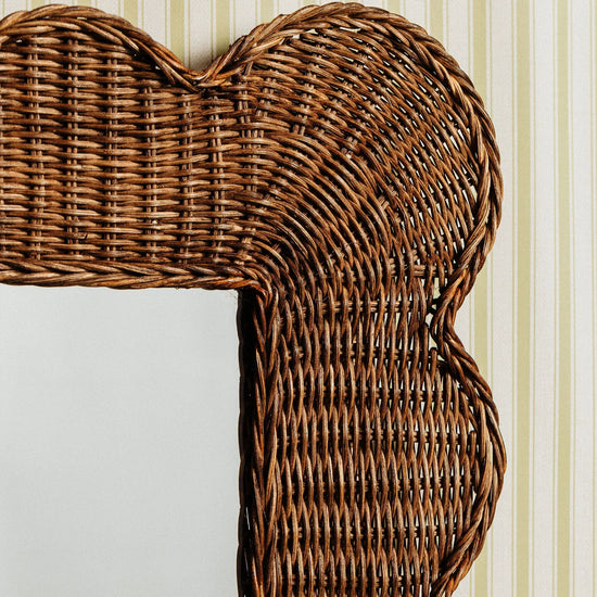 Mimi Scalloped Mirror Medium (Teak)