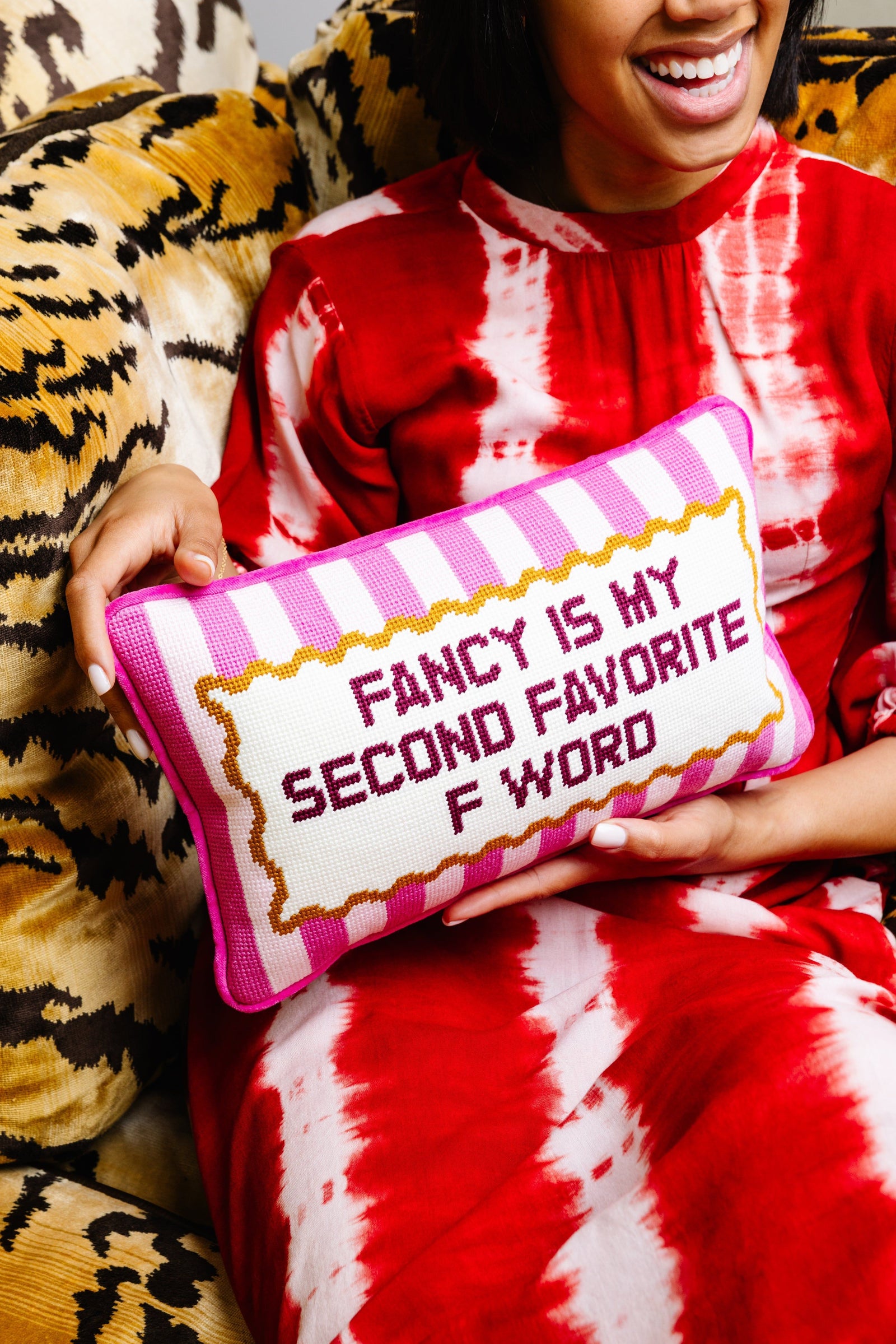 Fancy Needlepoint Pillow