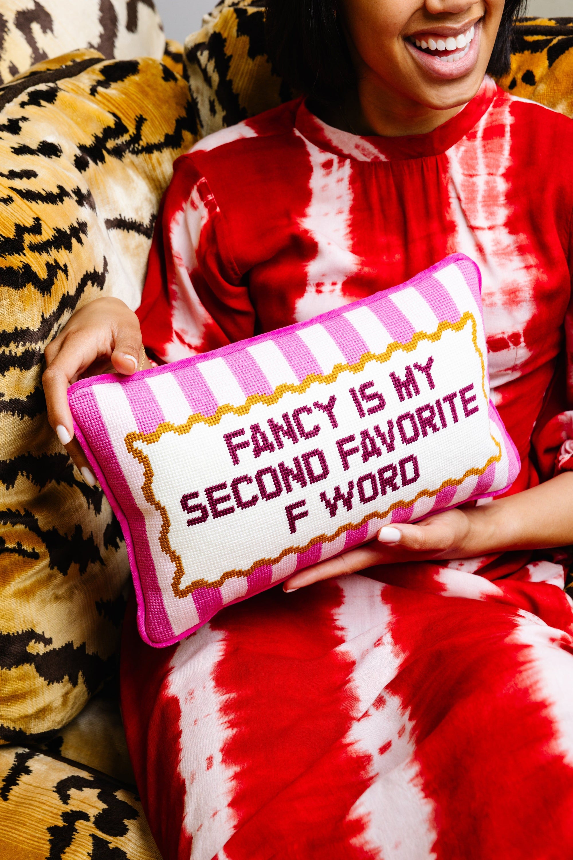 Fancy Needlepoint Pillow