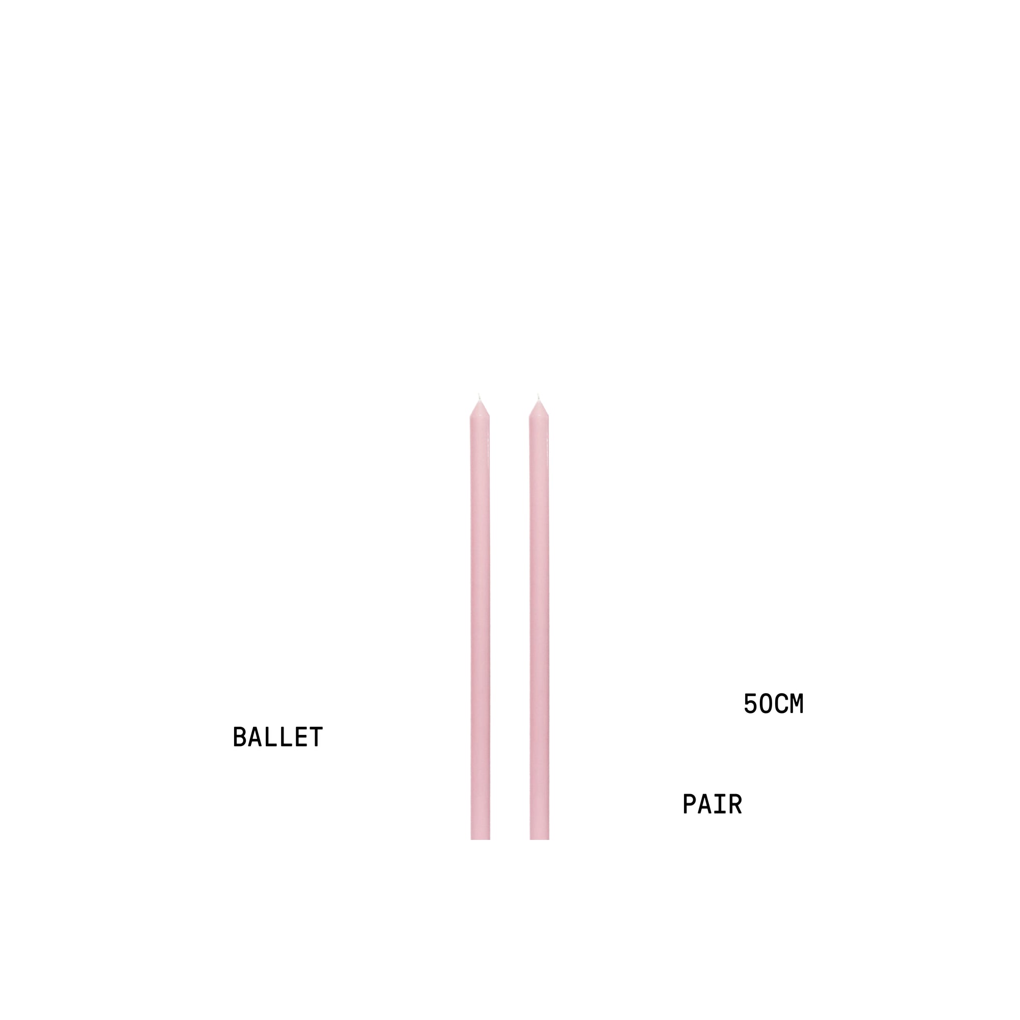 Ballet Tapered METRE Candle Pair