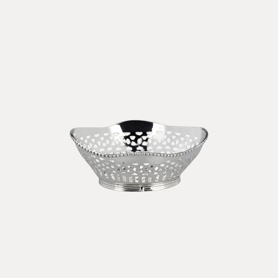 Sublime Silver Oval Basket, Ø16 cm