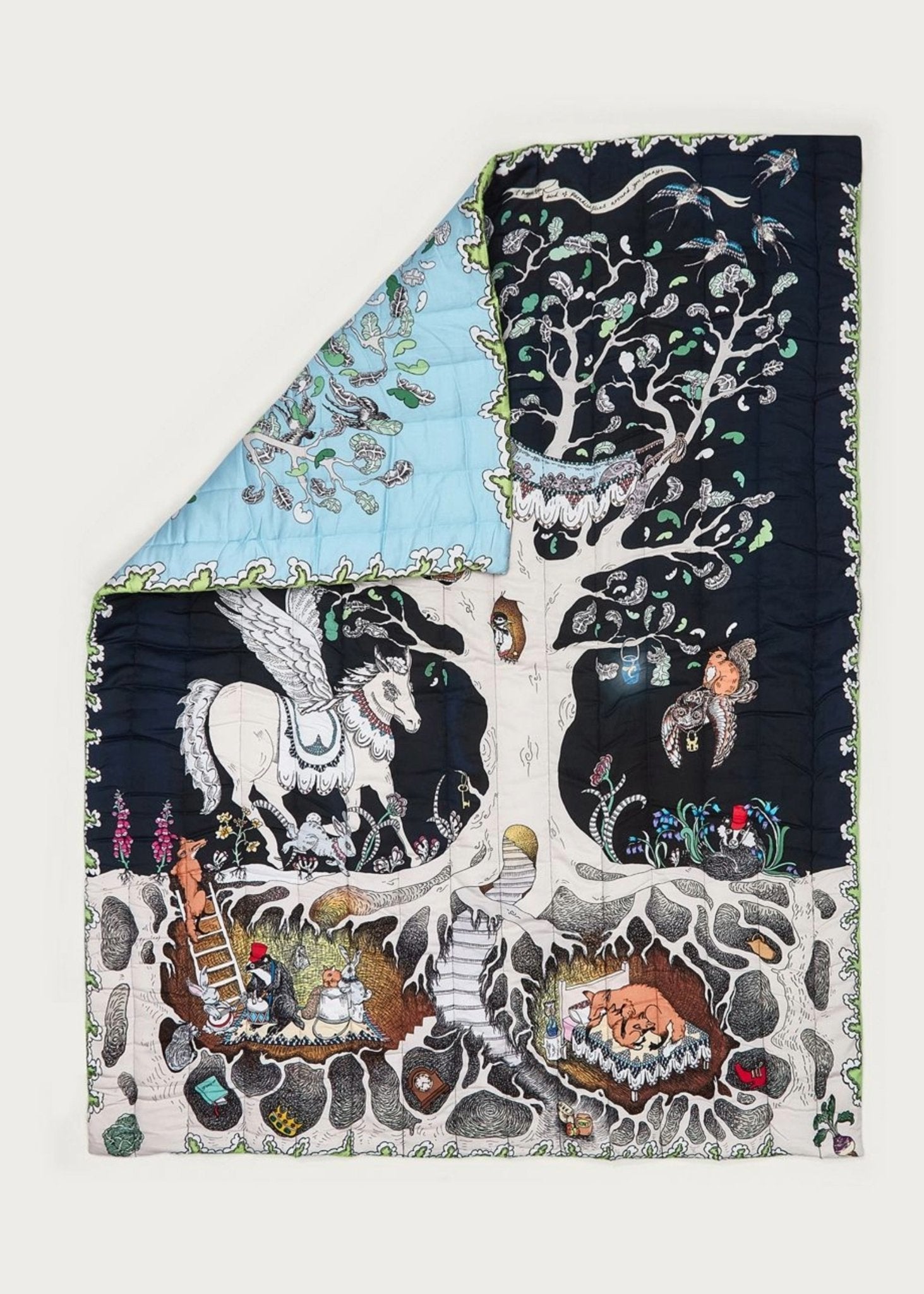 The Enchanted Forest Quilted Blanket