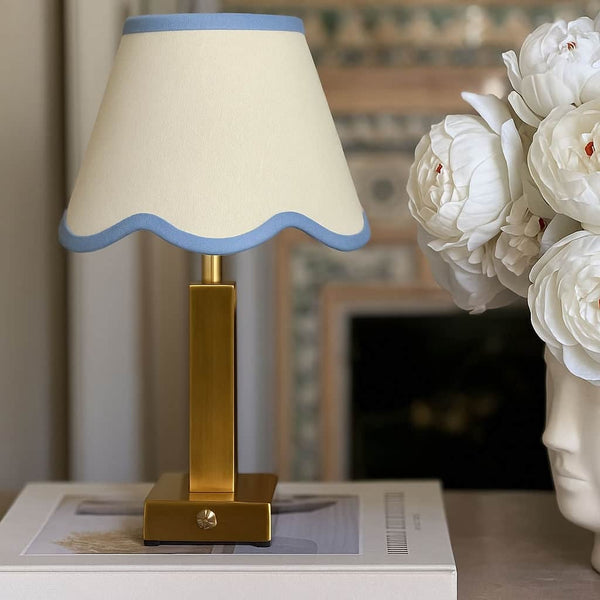Athena Slim Rechargeable Table Lamp (Von Norten Blue/White)