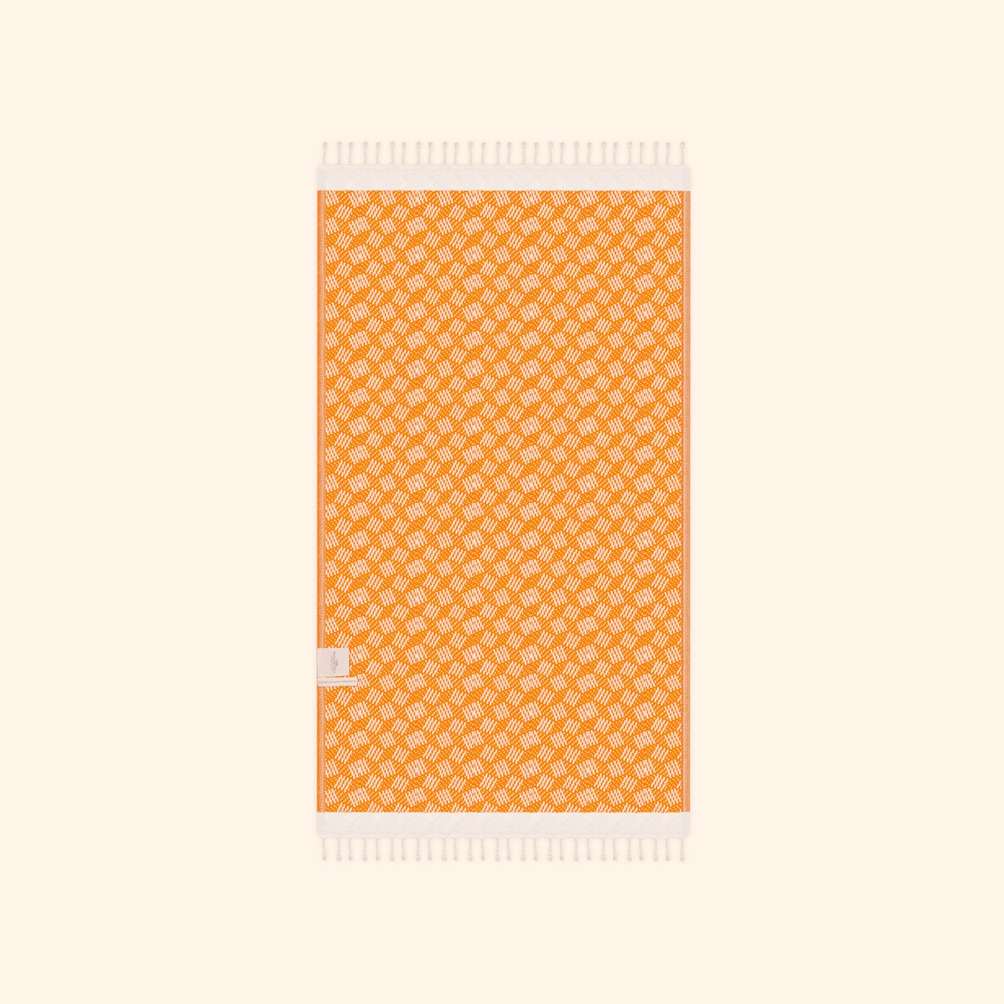 Modern Love Pure Cotton Bath Towel In Sicilian Orange