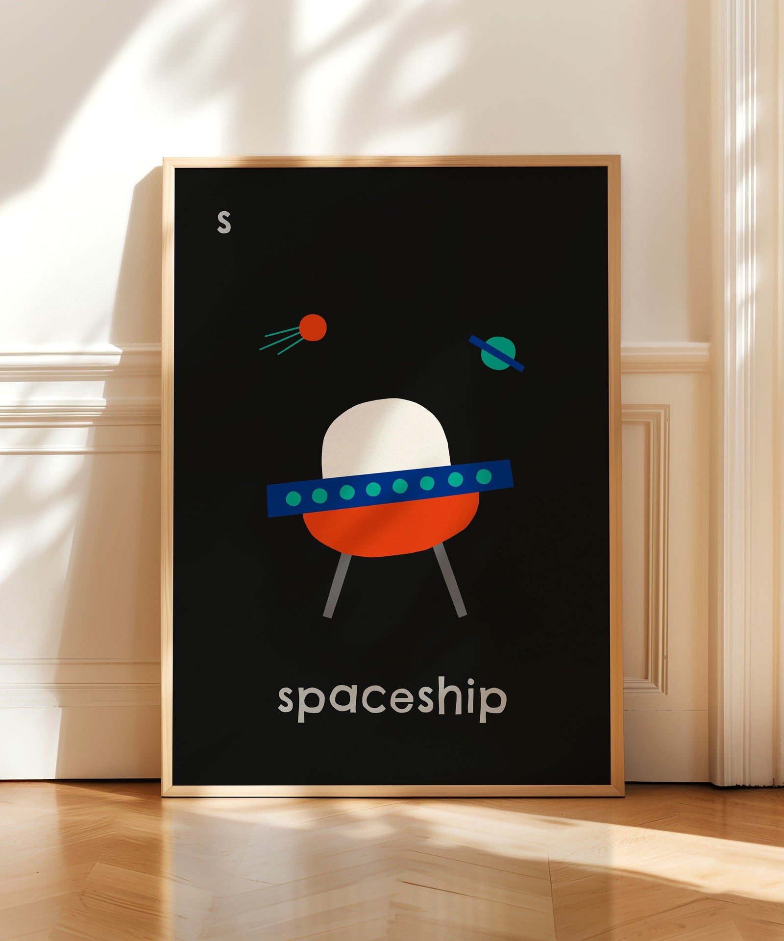 S for Spaceship Art Print