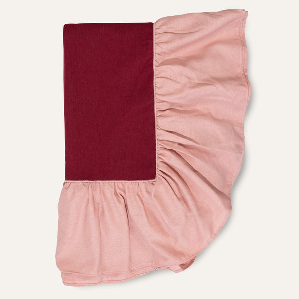 Tablecloth Ruffle Cherry/Pink - Large