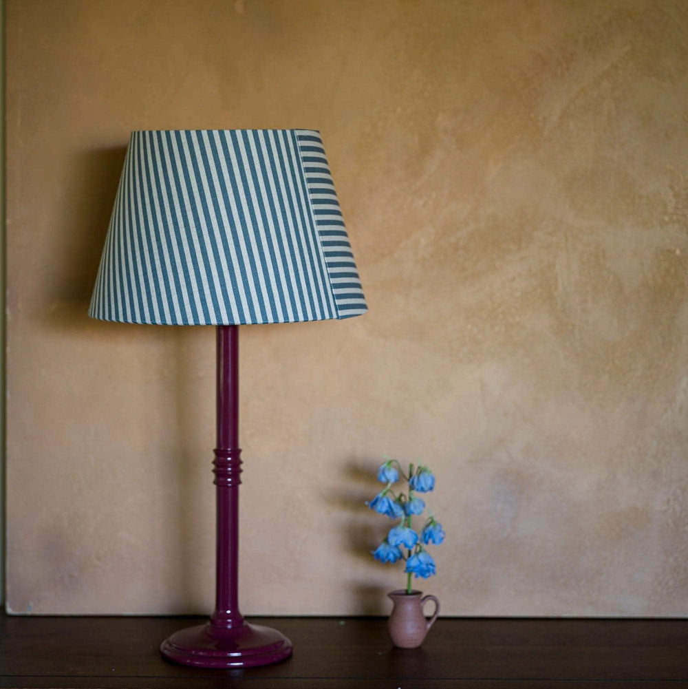 The Linen Card Lampshade In Delphinium