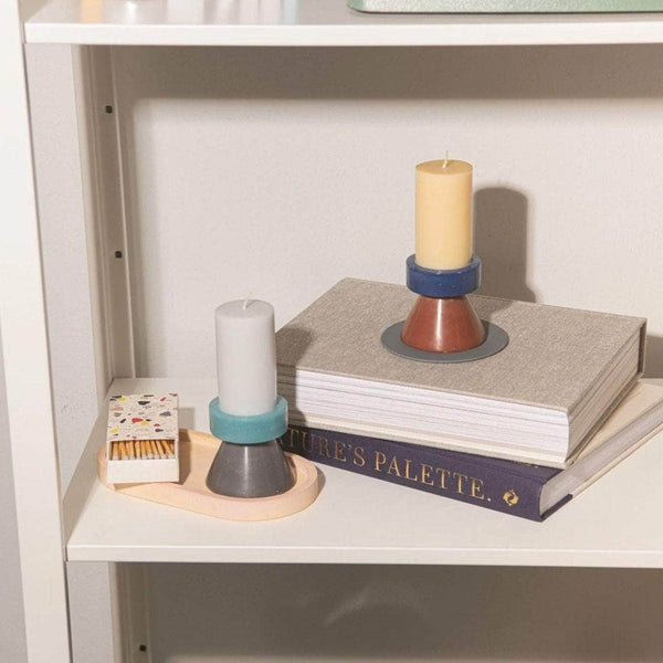 Stack Candle Tall - Banana / Navy / Chocolate