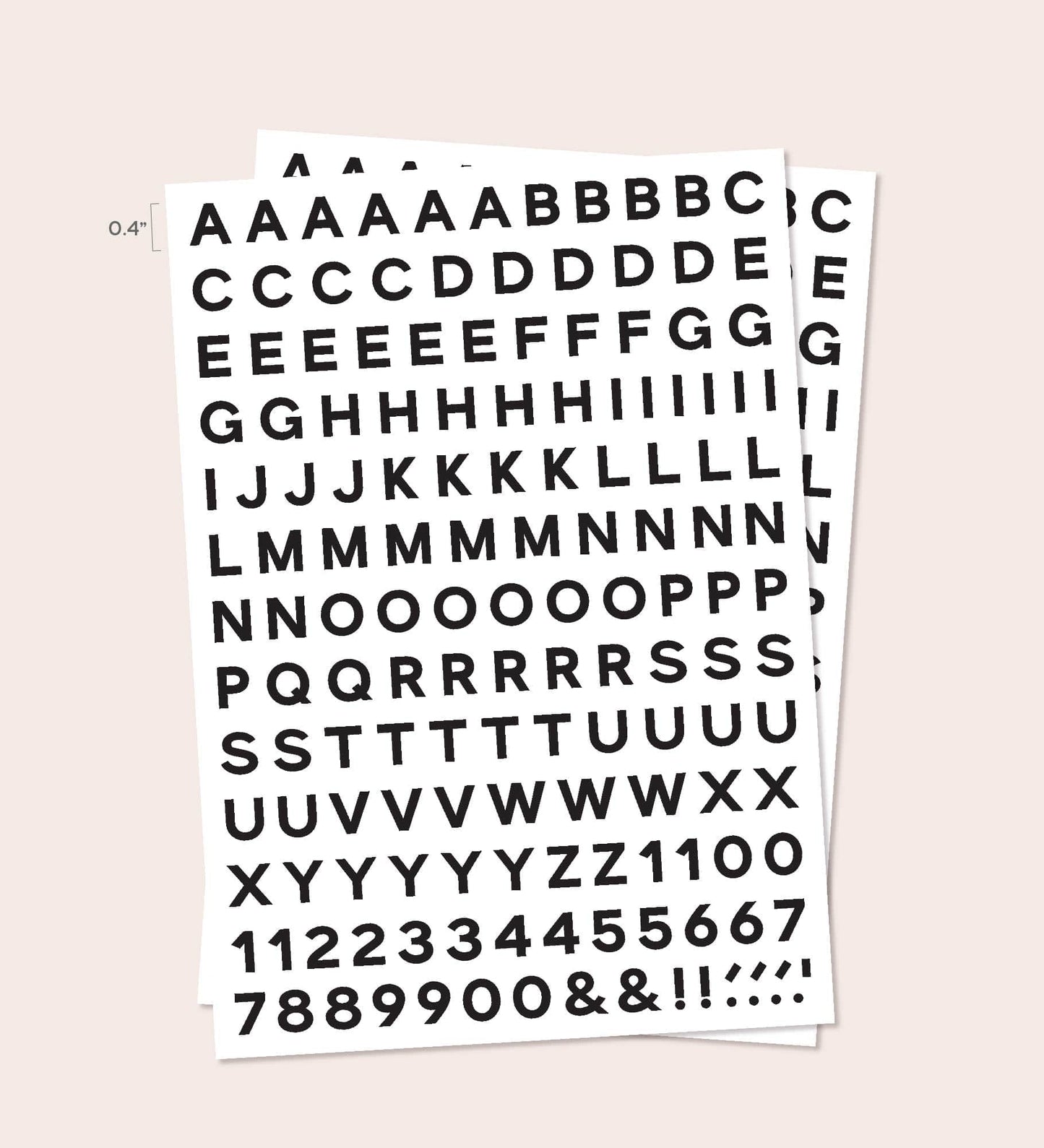 Alphabet Type DIY Plate Sticker Decoration