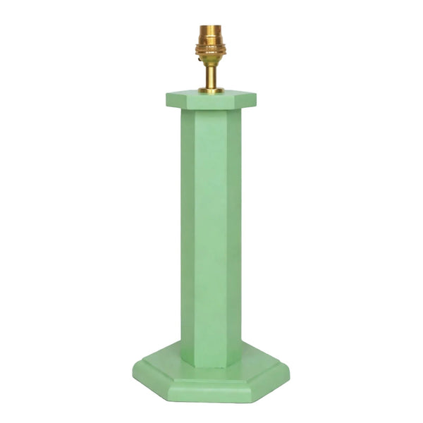 Hexagon Bedside Lamp - Turtle Green