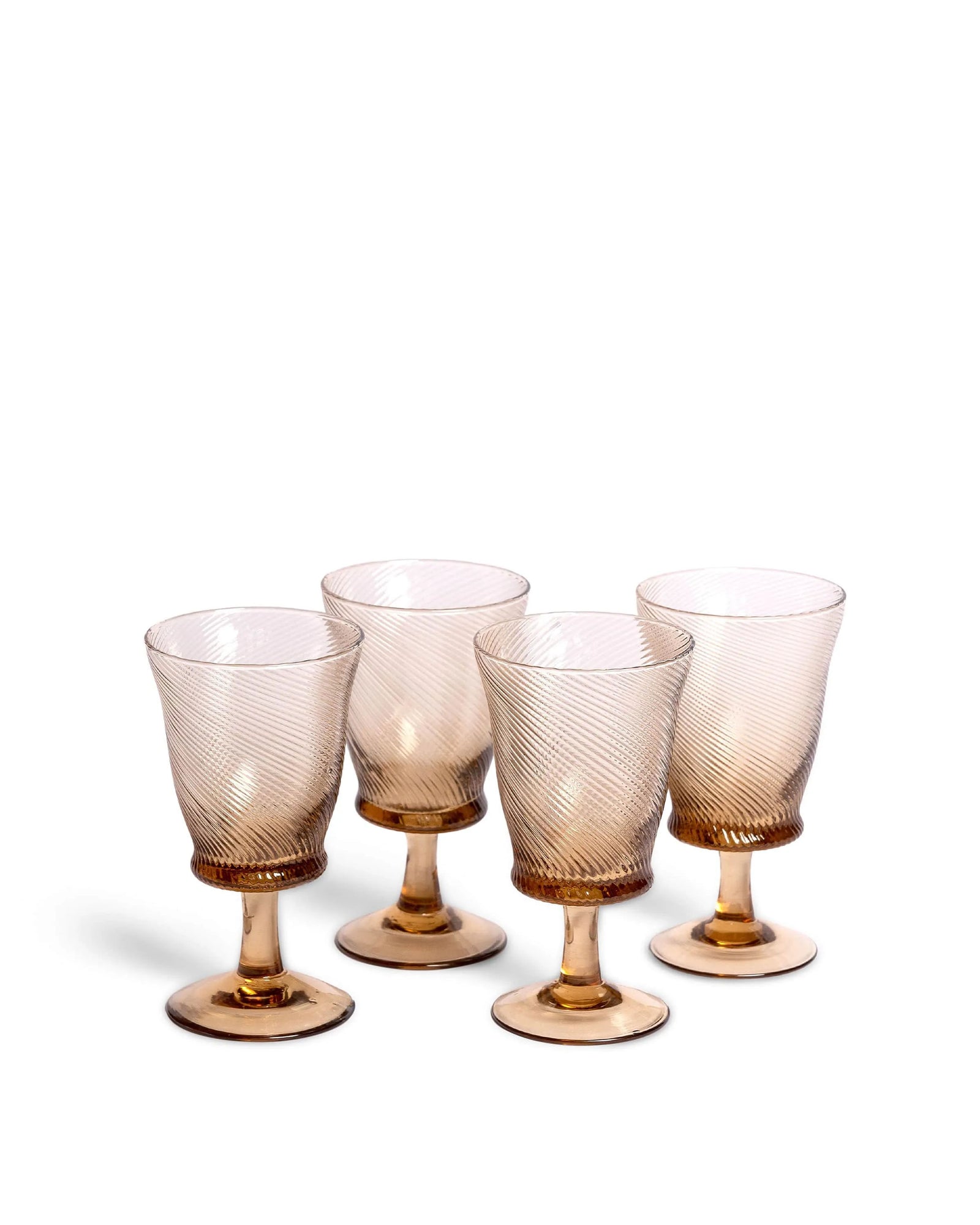 Spiral Wine Glasses (Set of 4)