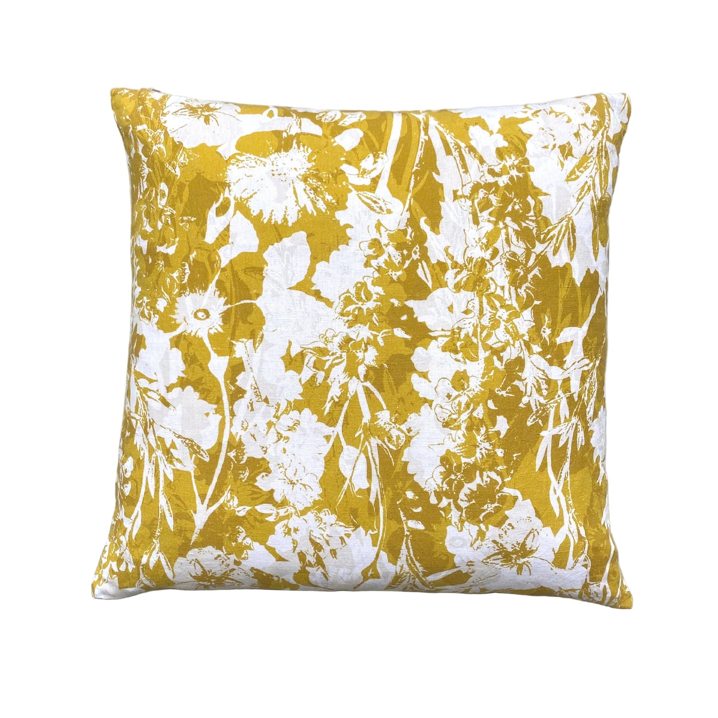 Everly Linen Cushion Mustard Yellow