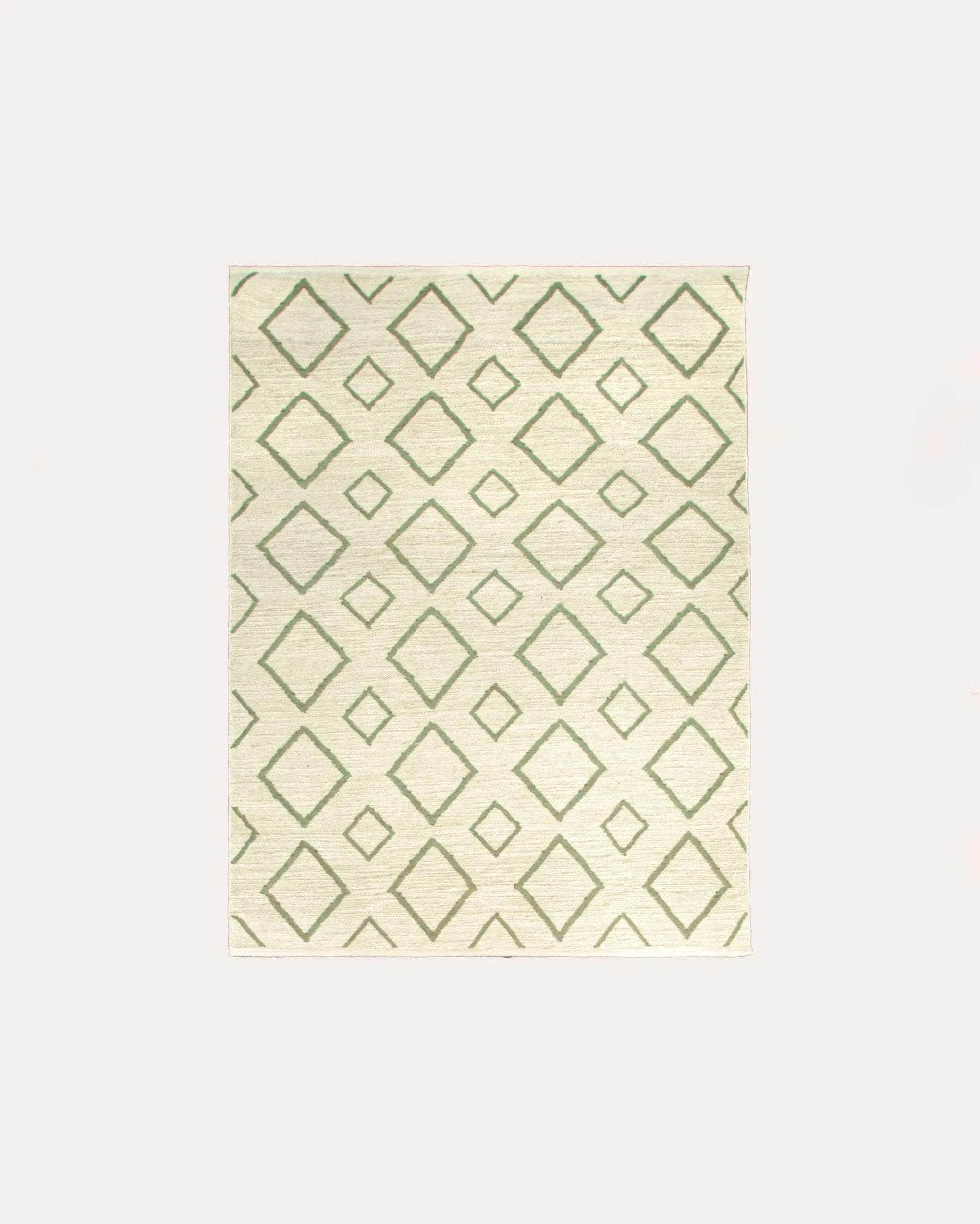 Rhombus Rug - Green