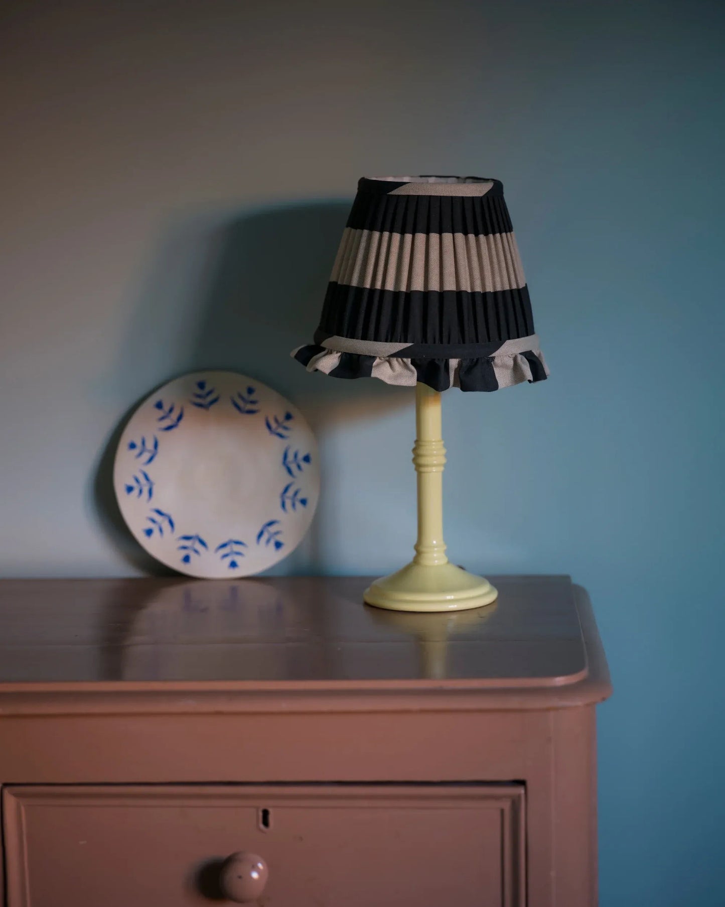 Blue Black Lampshade