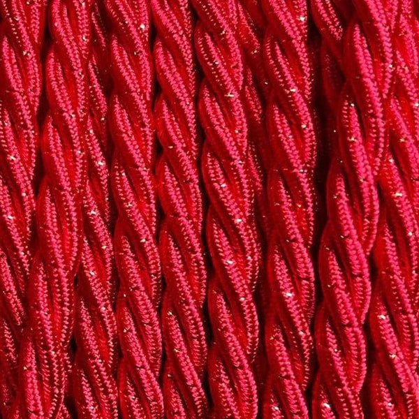 Fabric Extension Cable in Gilded Crimson