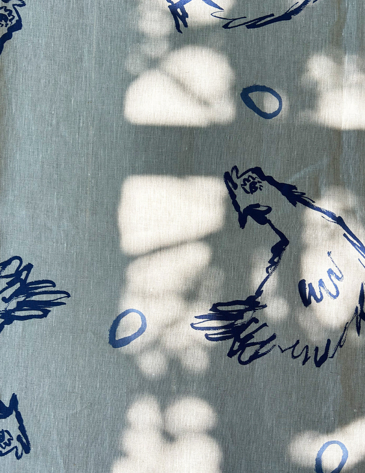 Hens & Eggs Linen Tablecloth
