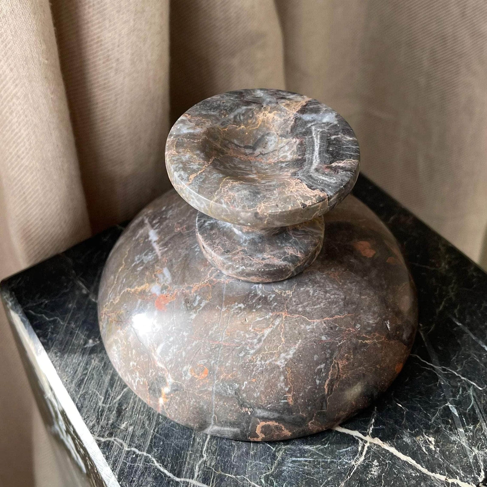 Marble Tall Serving Bowl