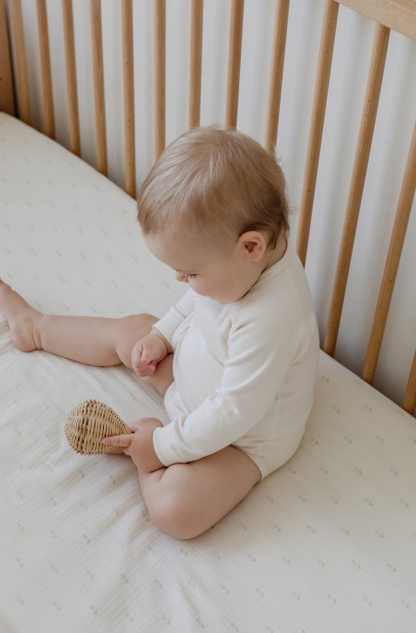 Soft Crib Sheet – Lavender Field