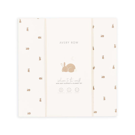 New Baby Sleepsuit and Blanket Gift Set - Bunny