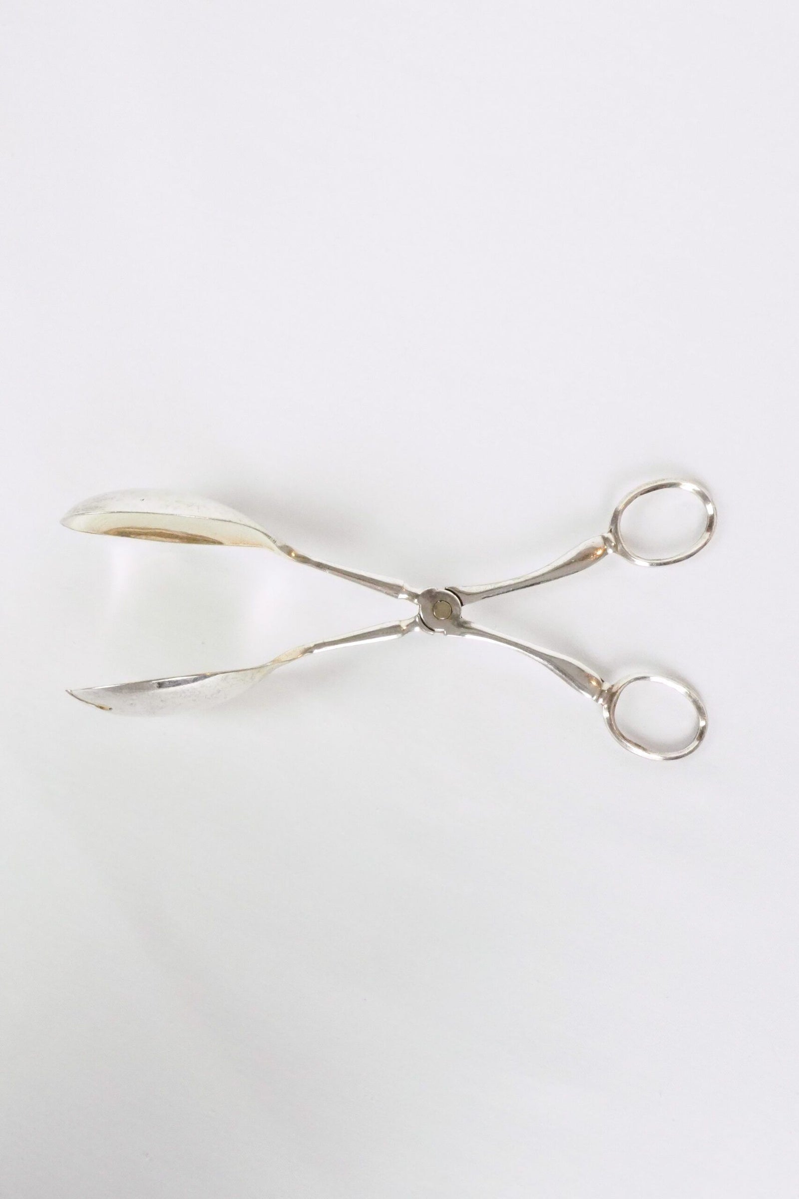 Silver Plate Hinged Salad Servers