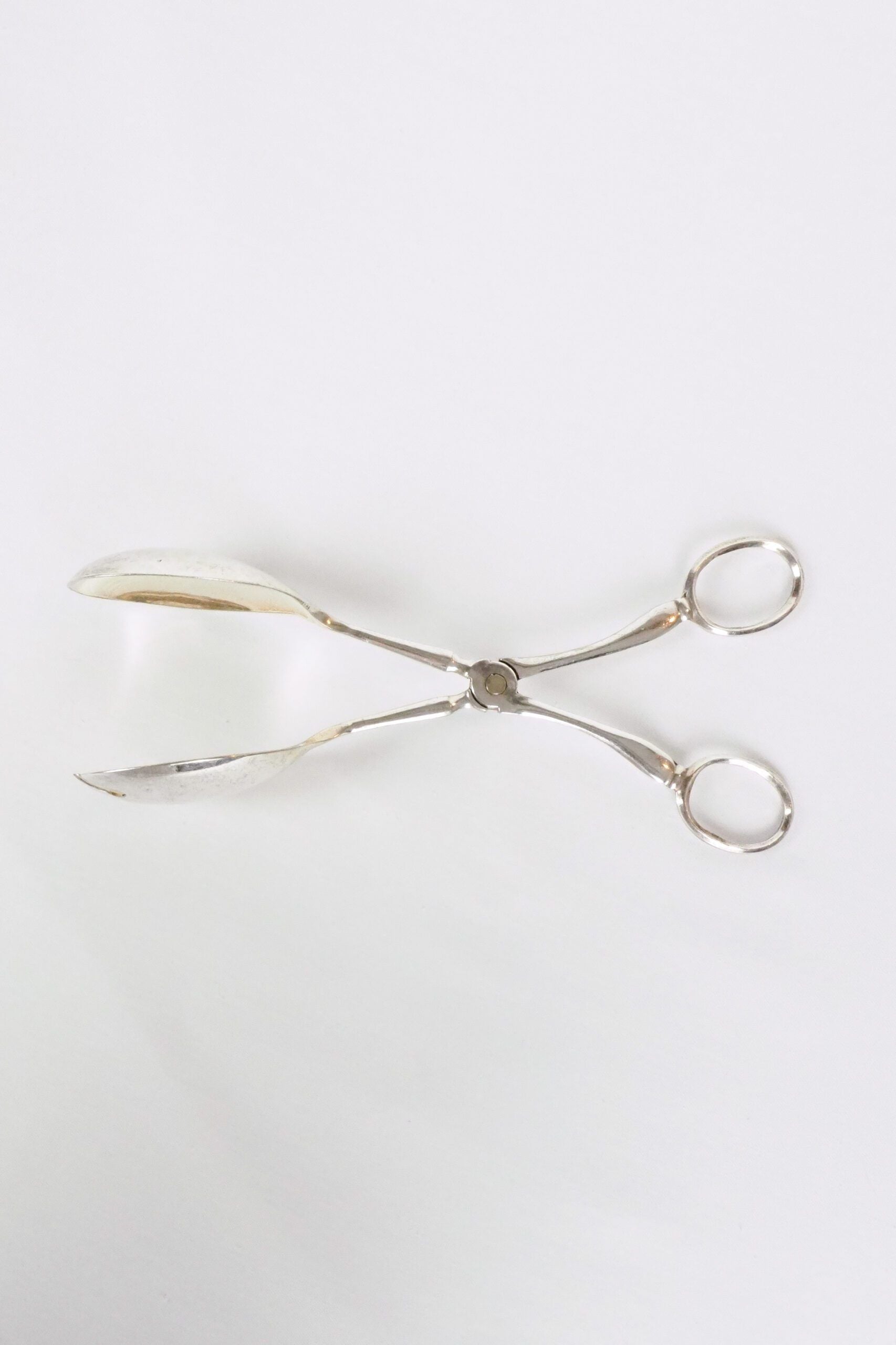 Silver Plate Hinged Salad Servers