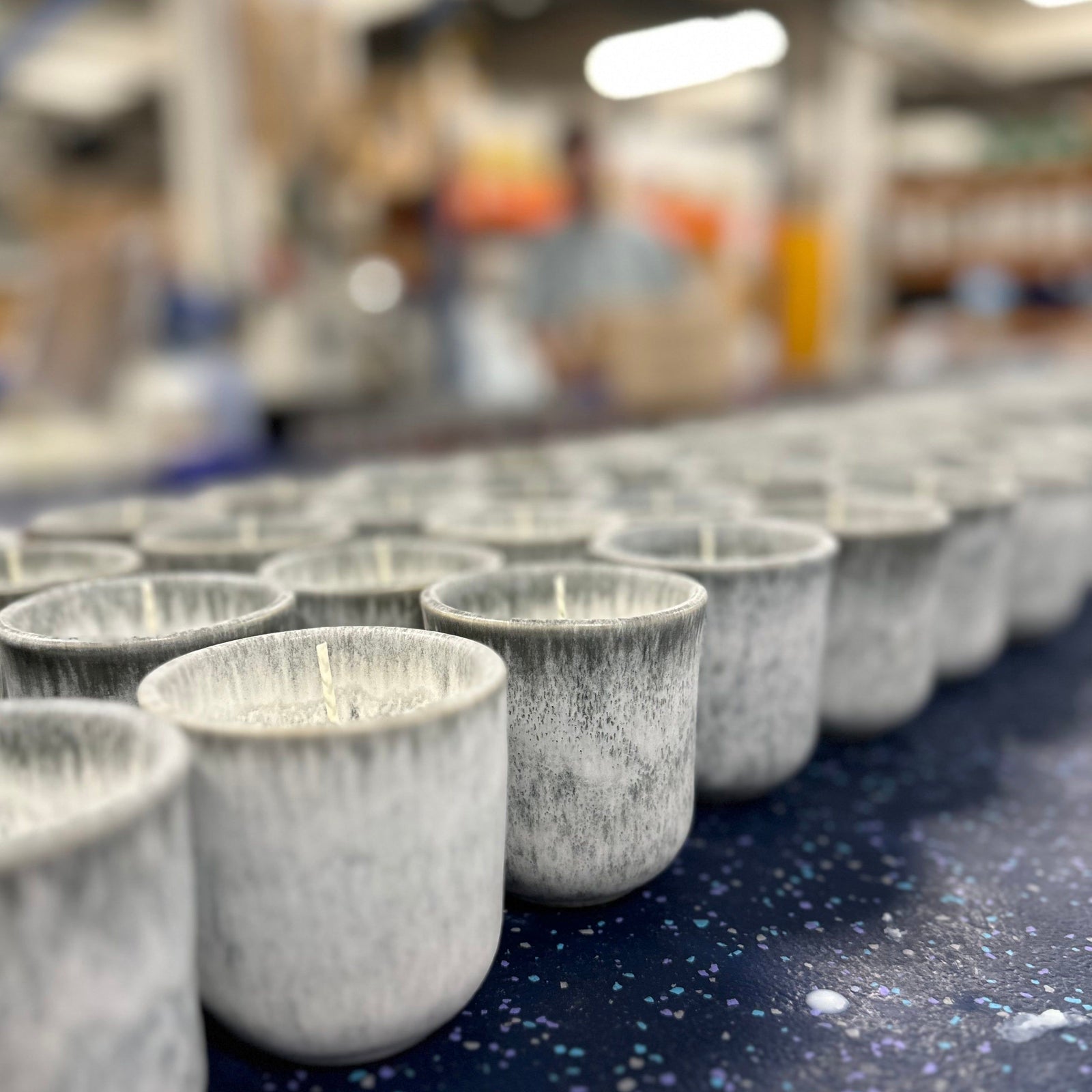 Grey Coffee Cup Candle - Rosemary, Sage + Thyme