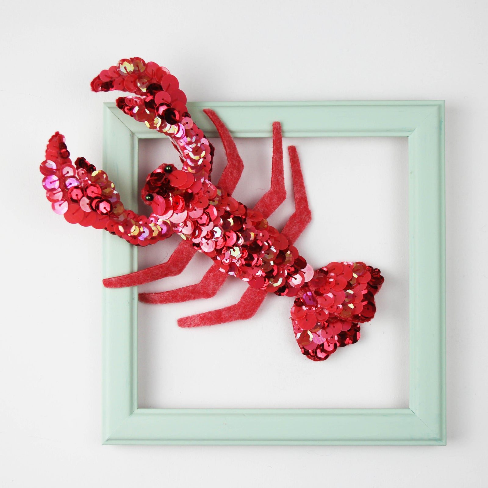 Larry the Lobster Sequin Ornament