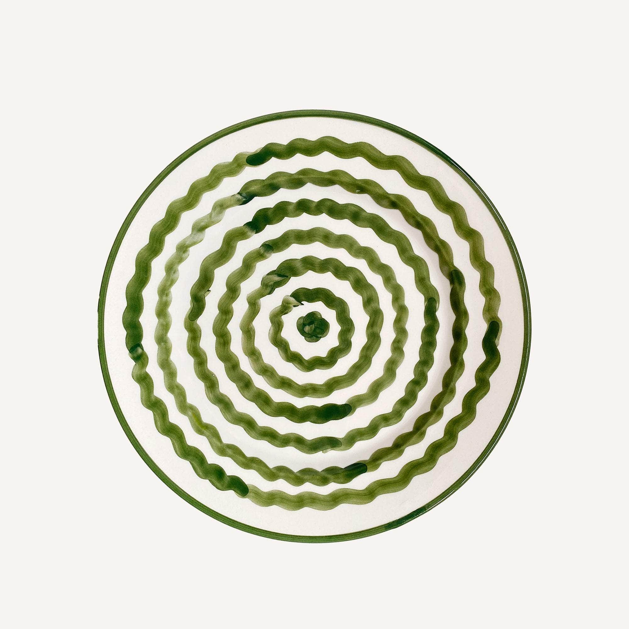 Side Plate -  Ondas - Fern Green
