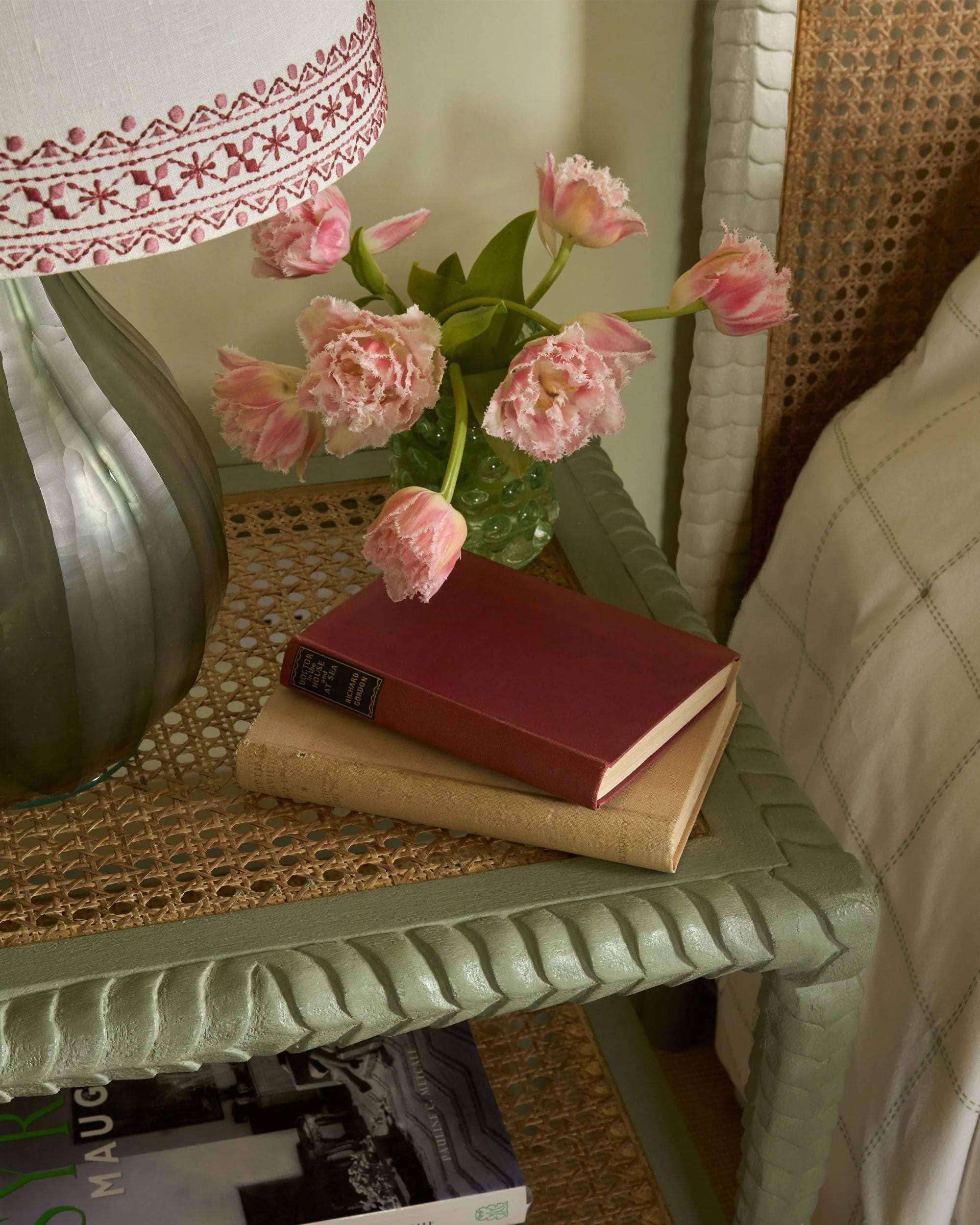 Pavilion Wooden Side Table - Green