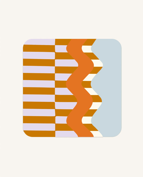 Wiggle and Stripe Coasters (Set of 6)