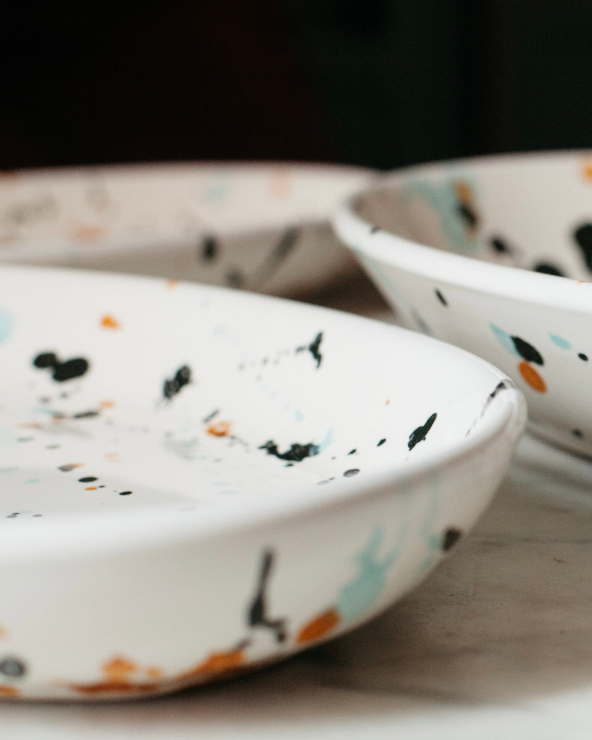 Emiko Davies 3 piece Splatterware Platter Set