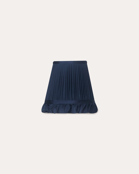 Silk Frill in Black Grape Wall Light Lampshade
