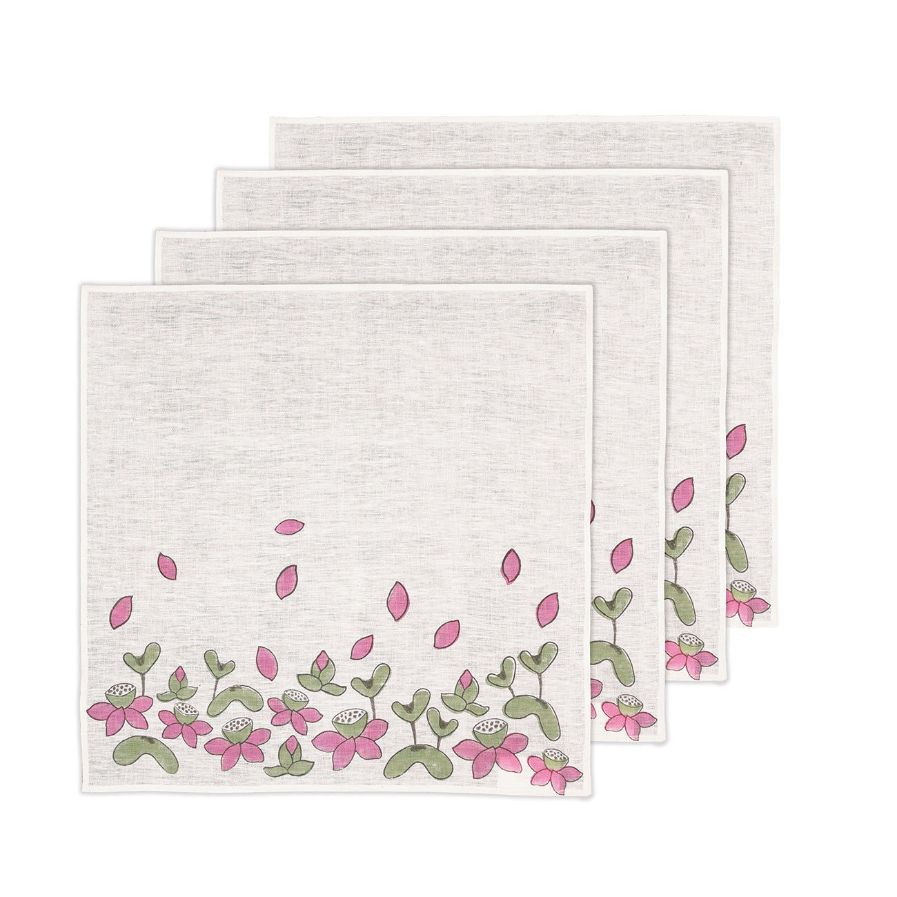 Lotus Pond Table Napkin - Pink (Set of 4)