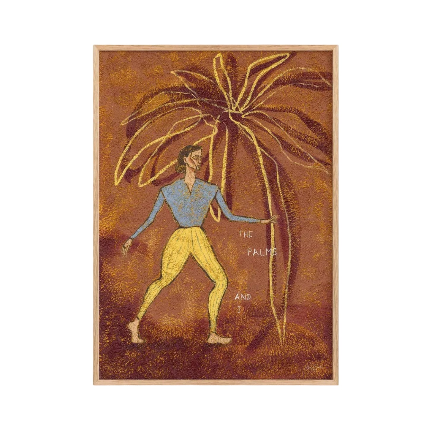 The Palms and I - Botanical Art Print