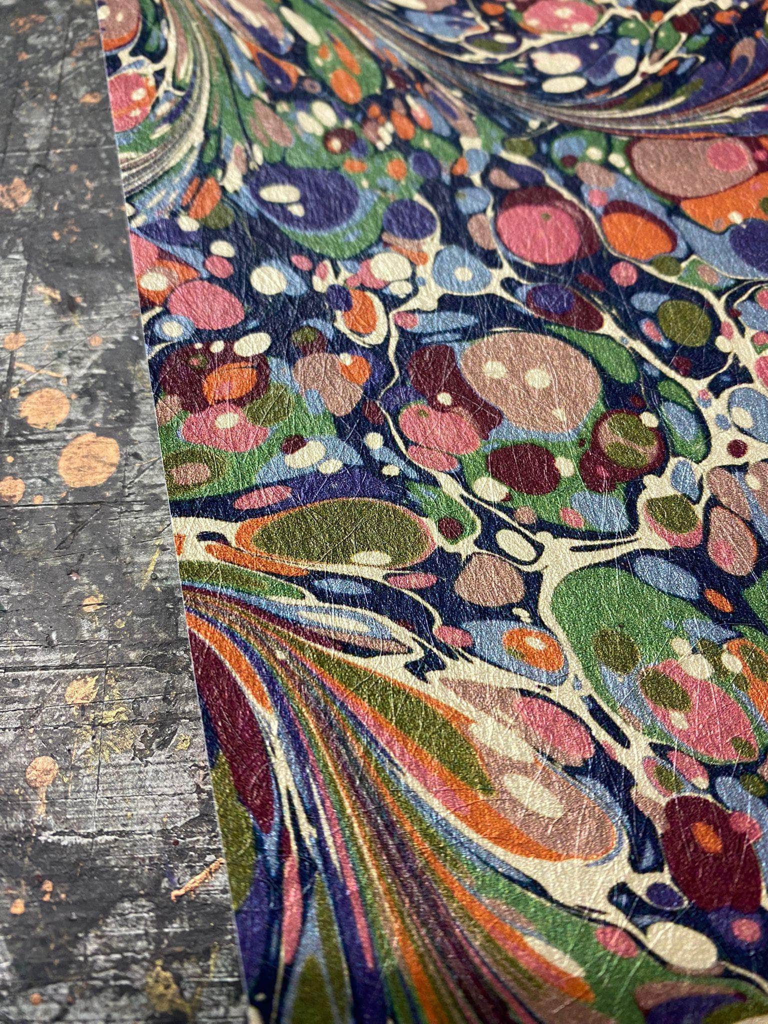 Marbled Wallpaper - 'Dusk' Col: 'Tourmaline'- Mica Coated Non-Woven