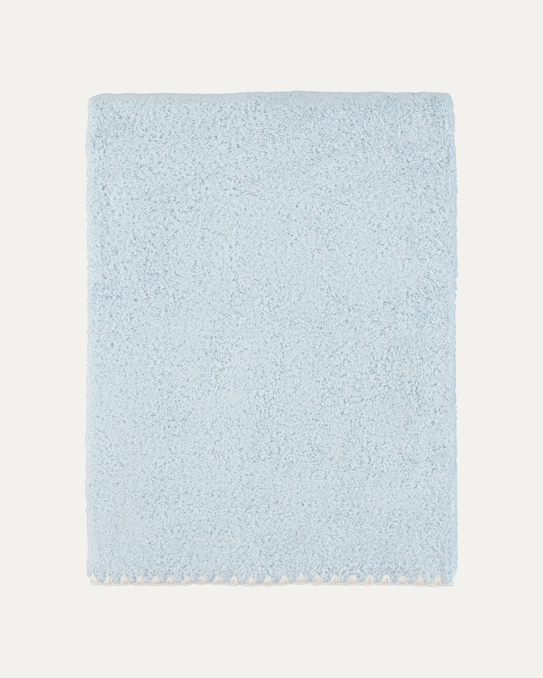 Blue and White Shell Bath Towel