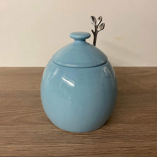 Sugar Bowl Ice Blue Glaze