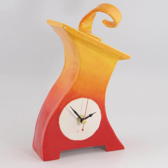 Ceramic Mantel Clock - Graduated Colour