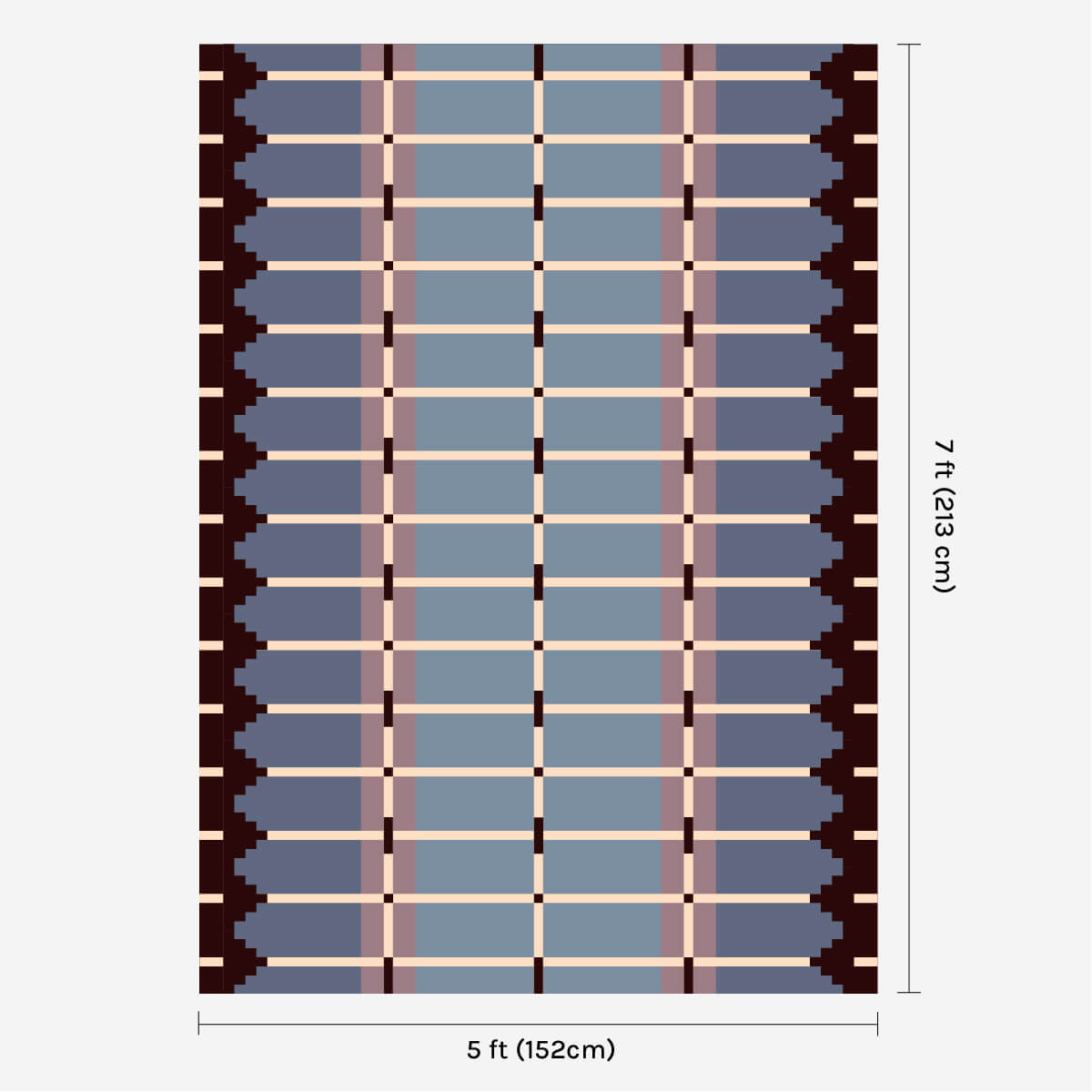 Corbie Flatweave Rug - Pigeon Blue-
