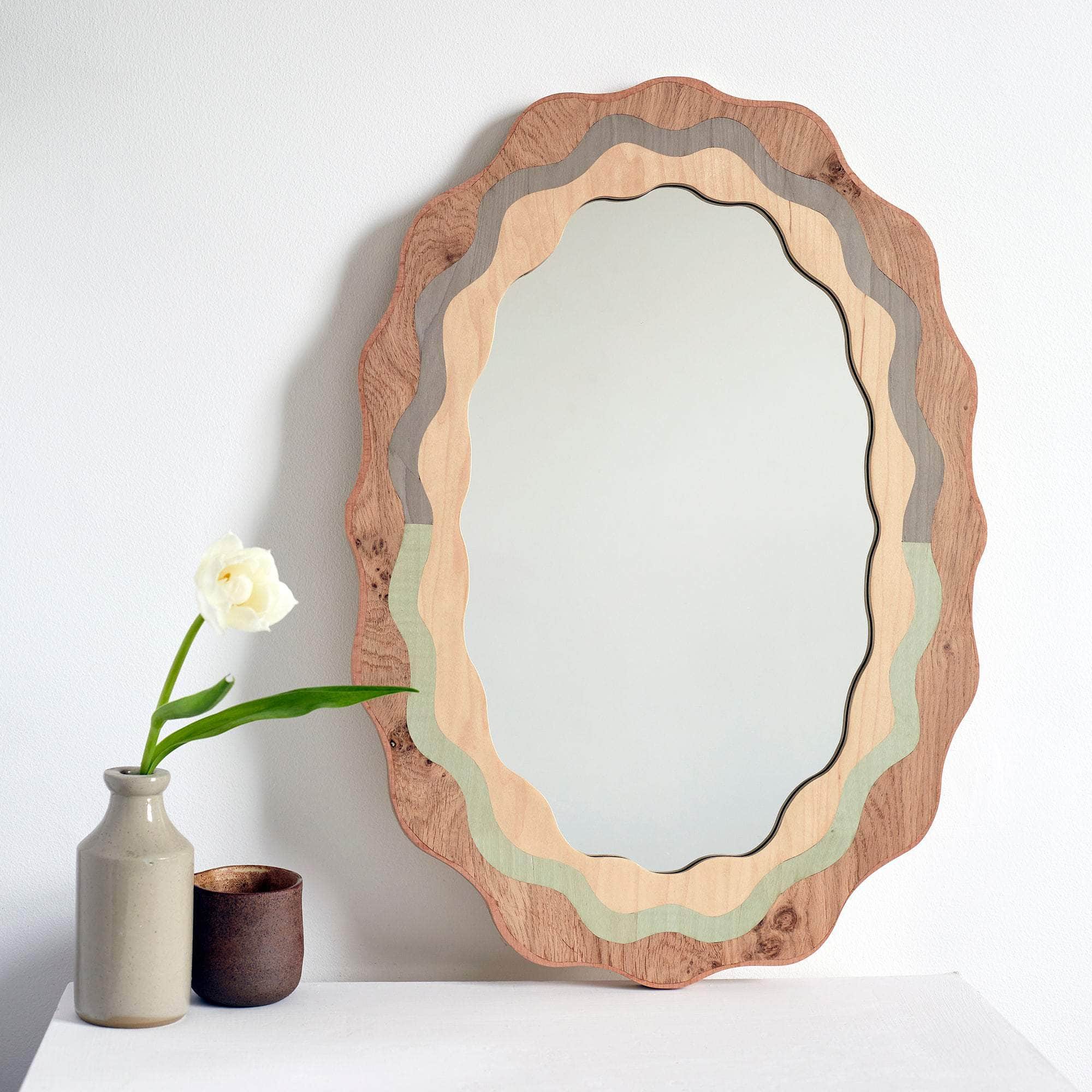 Oval Curve Line Mirror