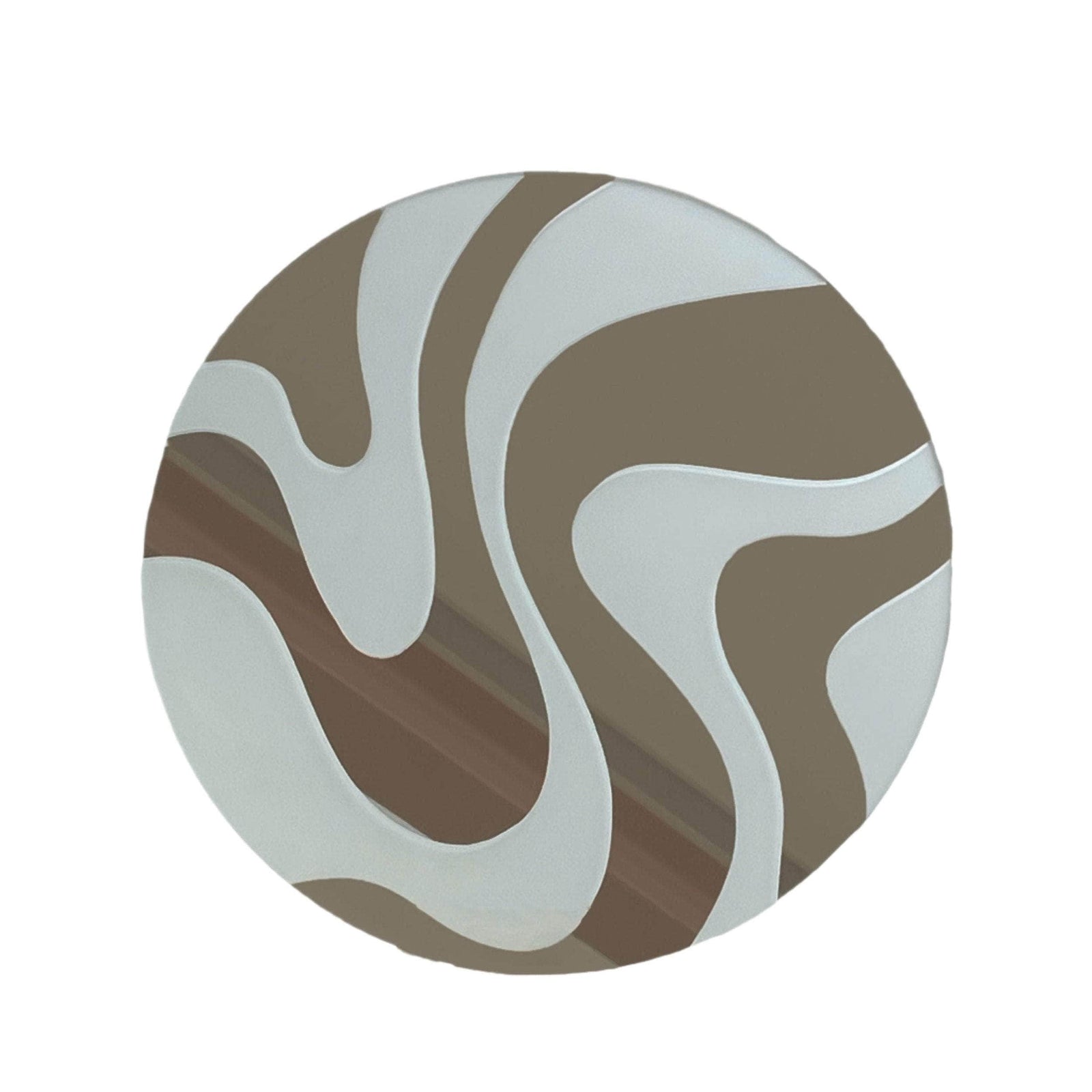 Swirl' Frosted Mirror