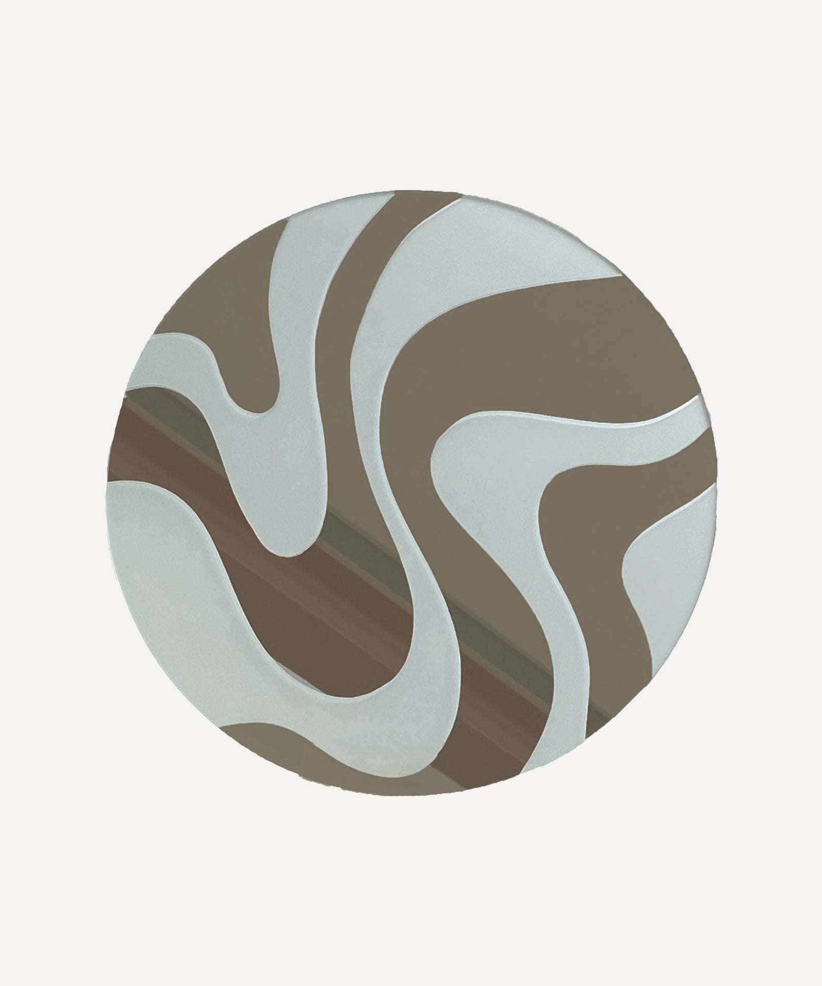 Swirl' Frosted Mirror
