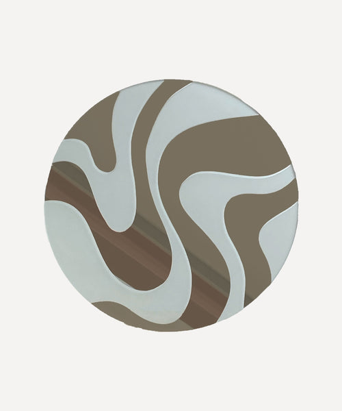 Swirl' Frosted Mirror