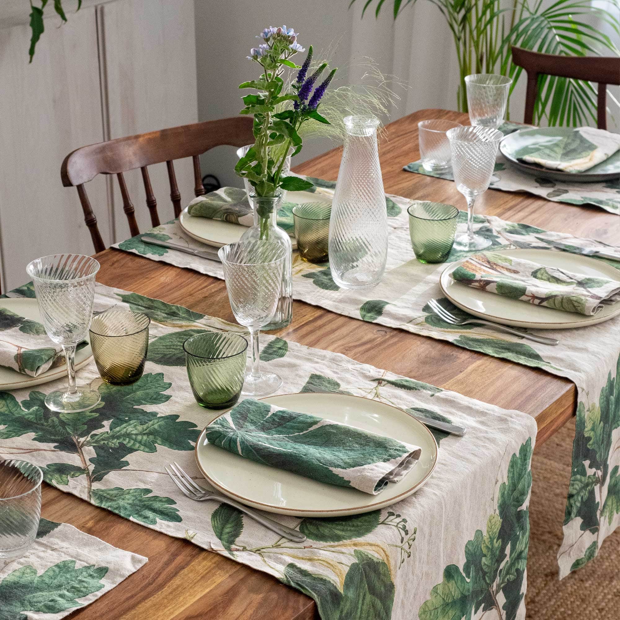 Linen Napkins TREES Set of 6